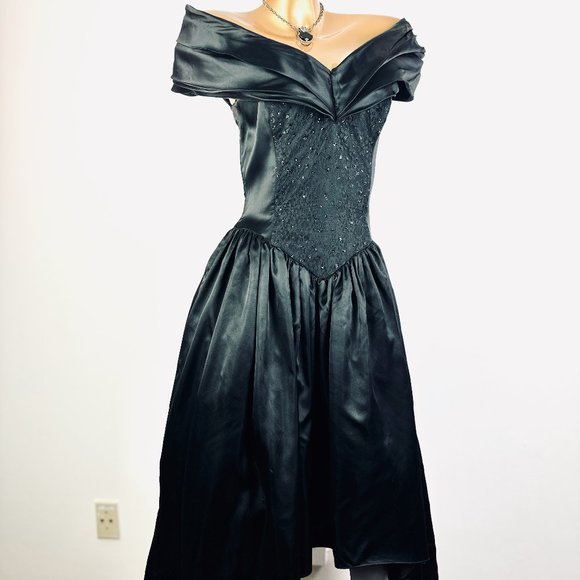 Vintage 80s Gunne Sax prom Dress - Picture 10 of 11